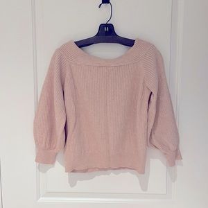 Anthropologie off shoulder sweater.